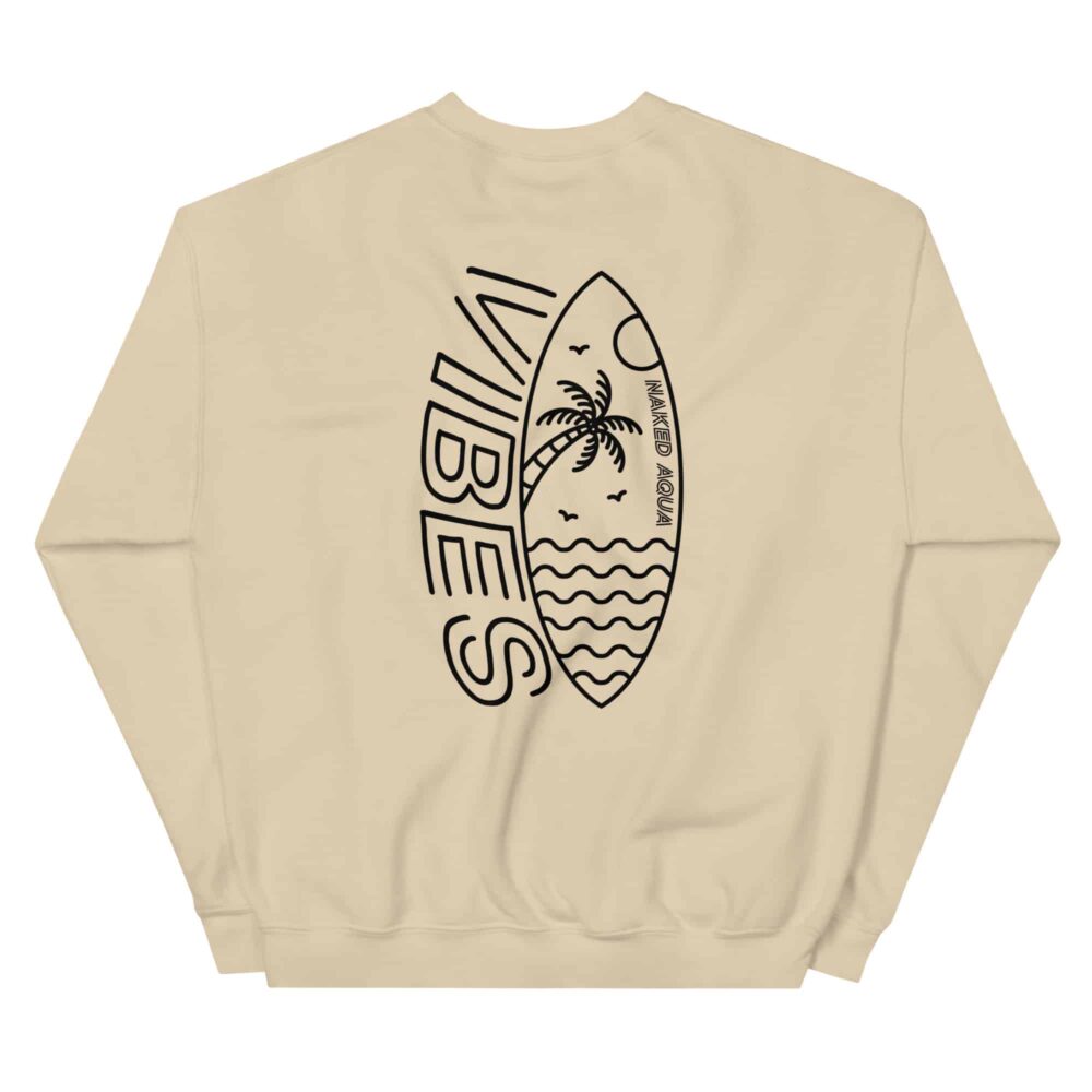 Naked Aqua Vibes Back Sweatshirt in Sand