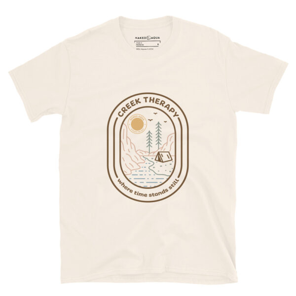 Naked Aqua Creek Therapy Where Time Stands Still T-Shirt in Natural